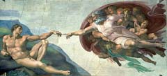 Motief Michelangelo - Schepping van adam